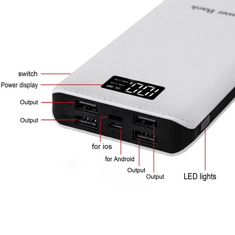 4USB Output Power Bank 20000 mAh
