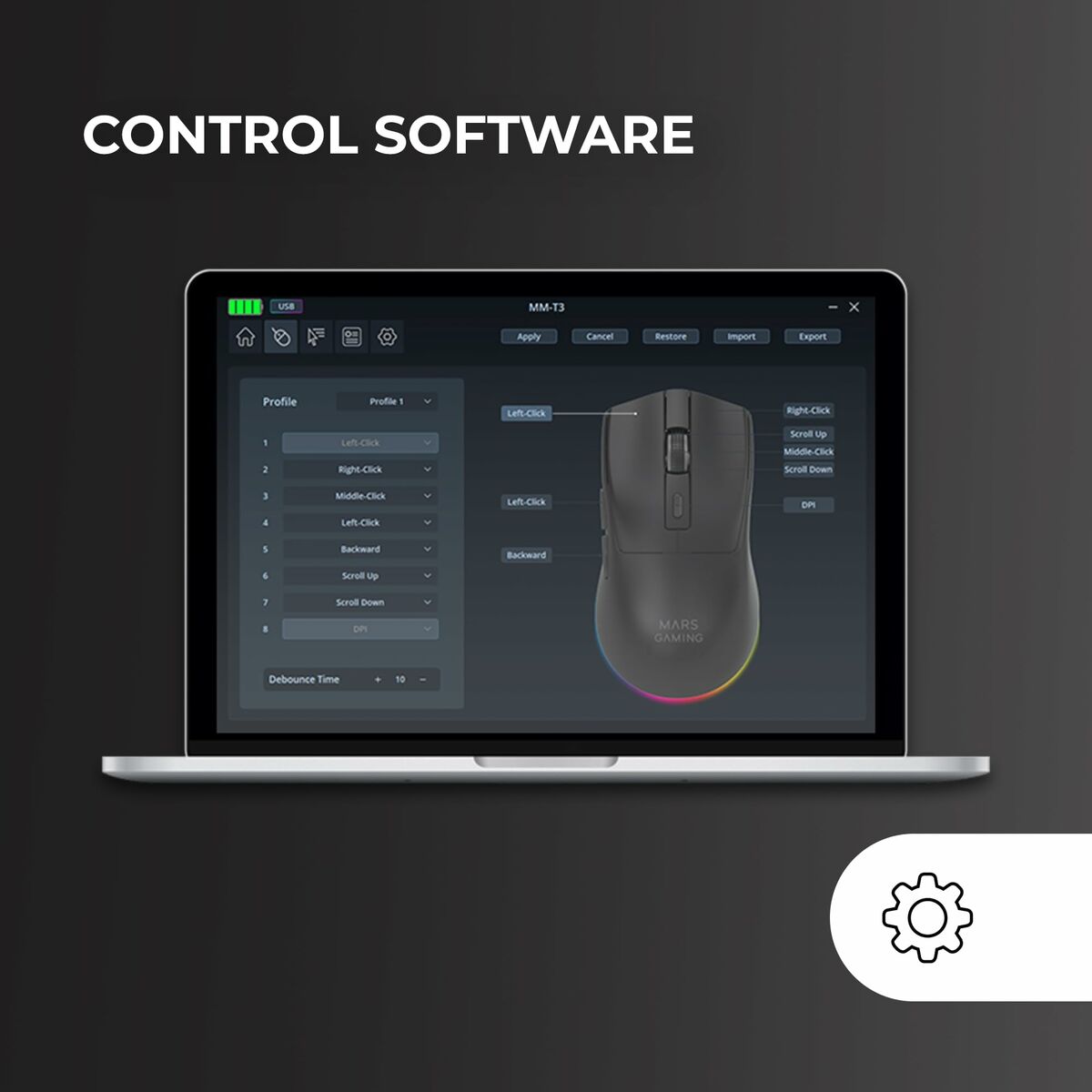 Mars Gaming MMT3 Black