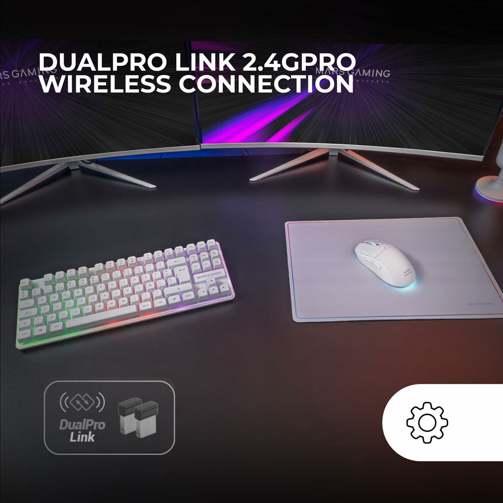 Gaming Set Mars Gaming MCPWTKLWES