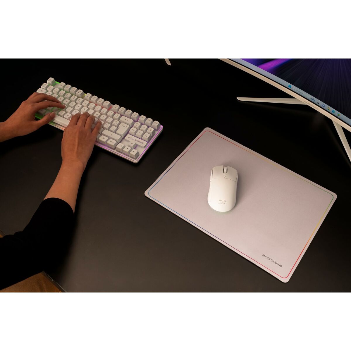 Gaming Set Mars Gaming MCPWTKLWES