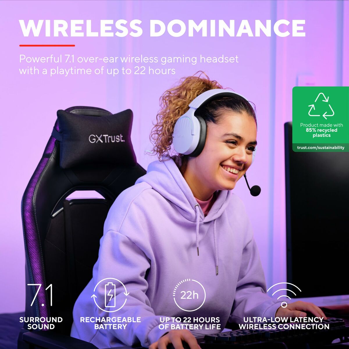 Trust GXT 491 Purple