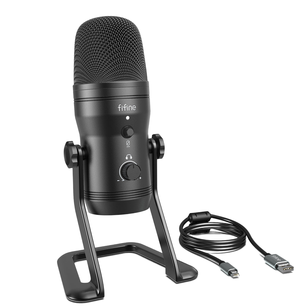 fifine USB Recording Microphone for Pro Gamers