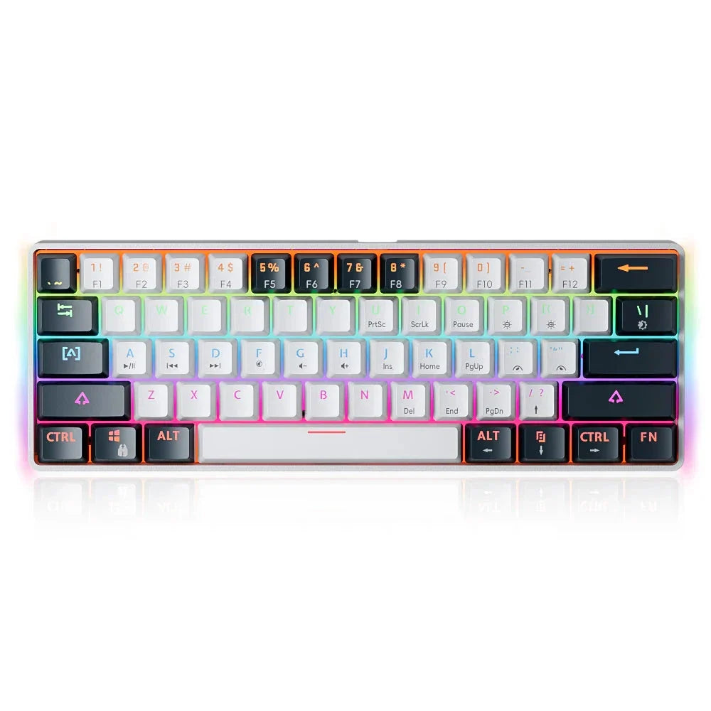 61 Keys USB Gaming Mechanical Keyboard Red Switch RGB by OBA