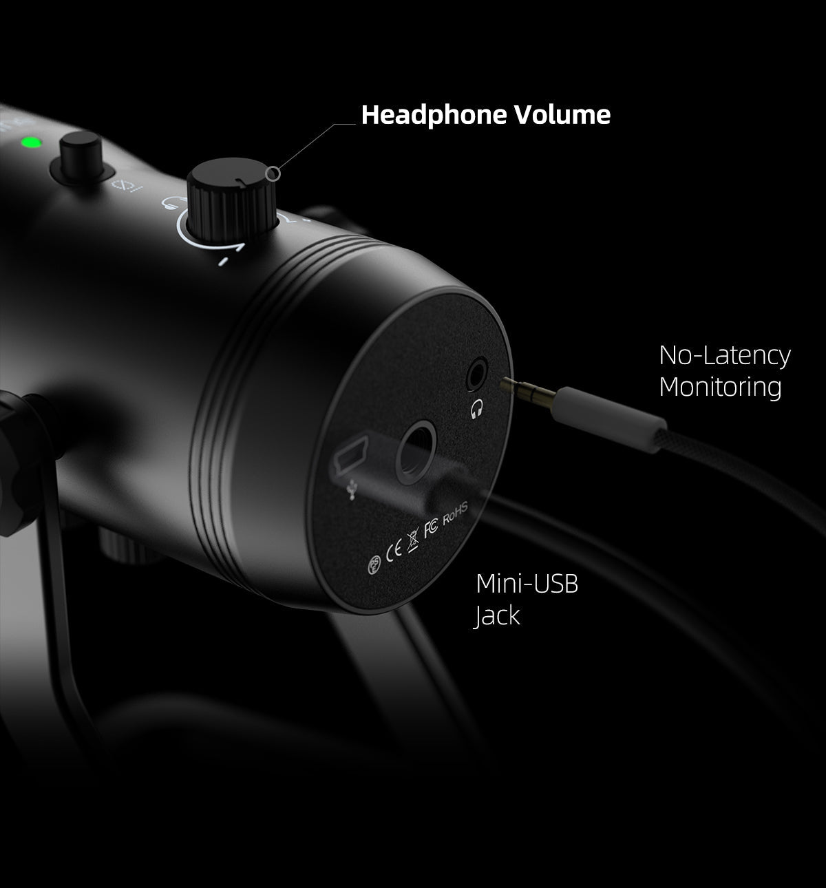 fifine USB Recording Microphone for Pro Gamers